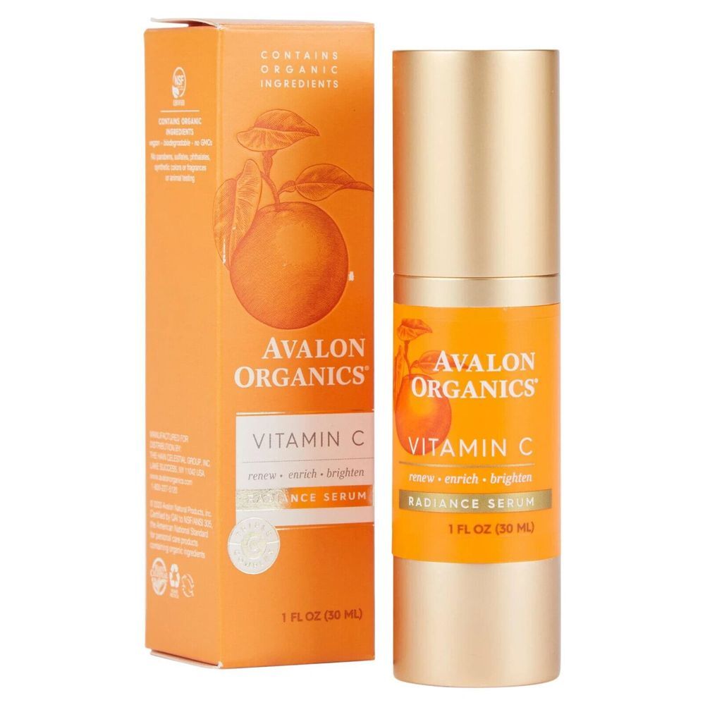 Avalon Organics Vitamin C Radiance Renew Soft Brightening Serum 1.0 Oz ( 2 Pack)
